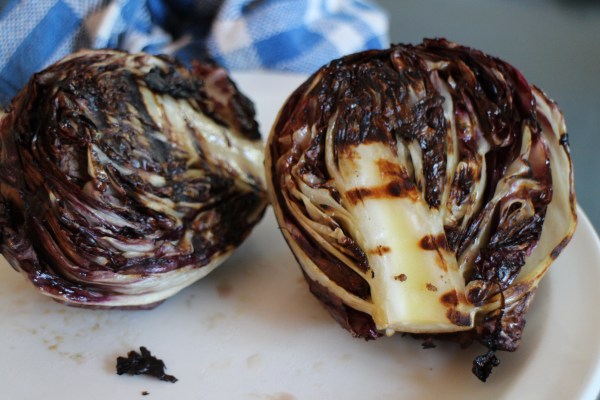 Israeli Couscous and Grilled Tomato Salad 