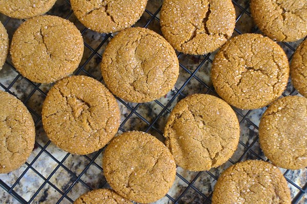 Bourbon Molasses Cookies
