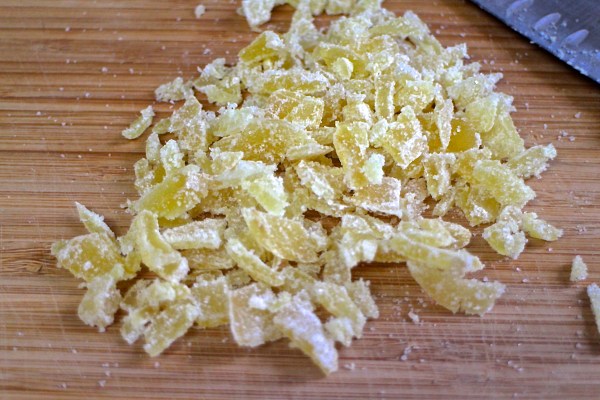 Chewy Chocolate Cookies with Crystallized Ginger