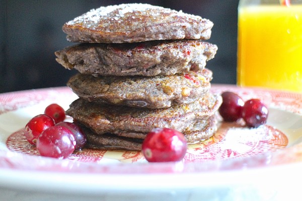 Cranberry Walnut Buckwheat Pancakes
